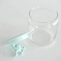 Alessi Gianni Glass Jar White